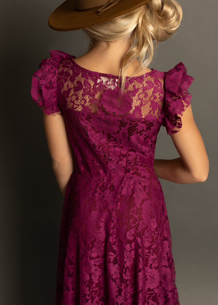 Angie Dress in Berry