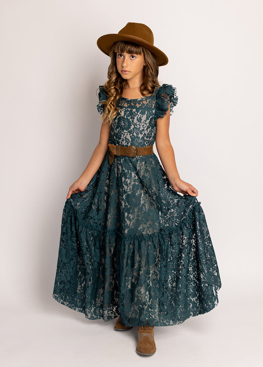 Angie Dress in Deep Teal