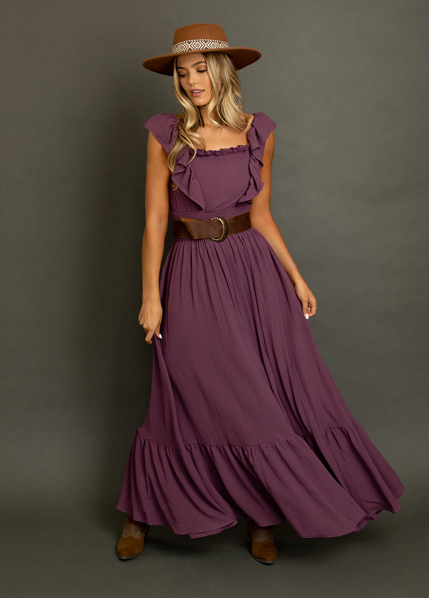 Dawn Dress in Dusty Iris