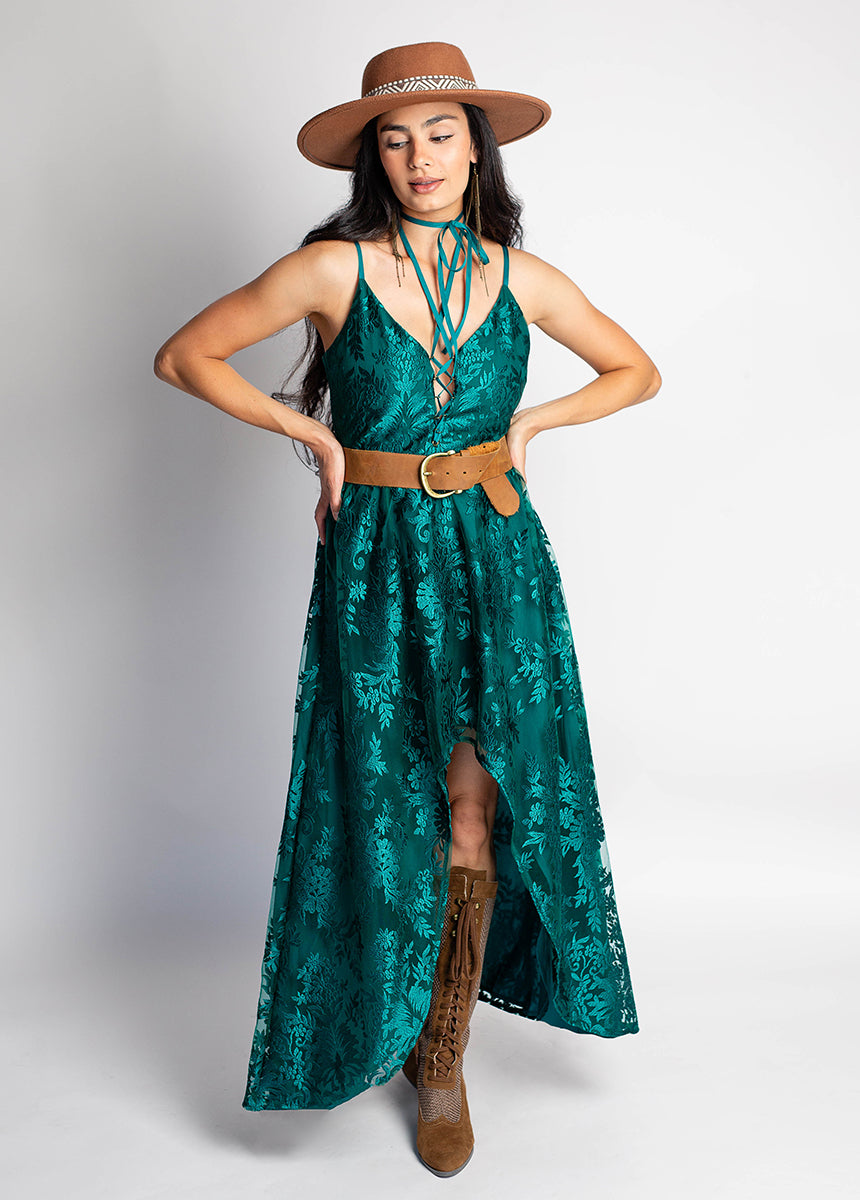 Holli Dress in Ocean Teal