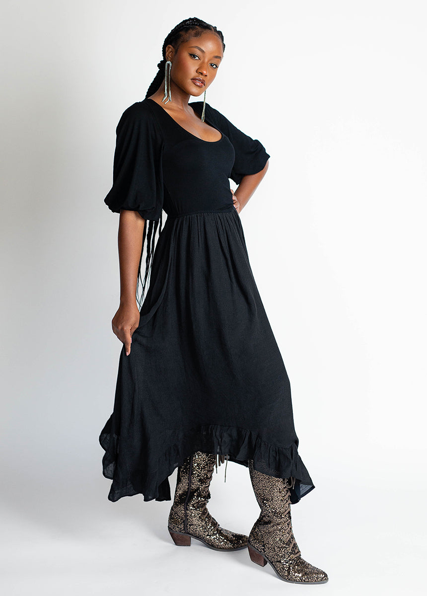 Kamina Dress in Black