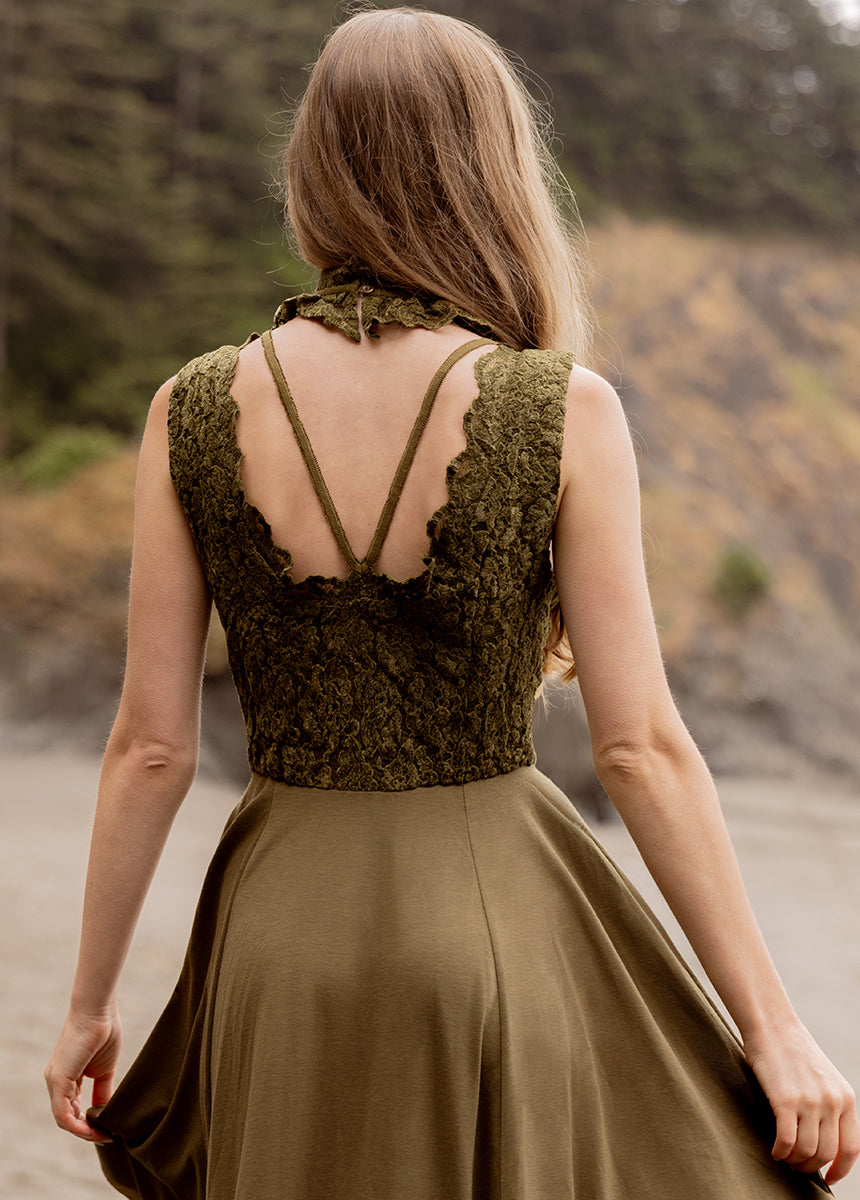 Layana Dress in Olive