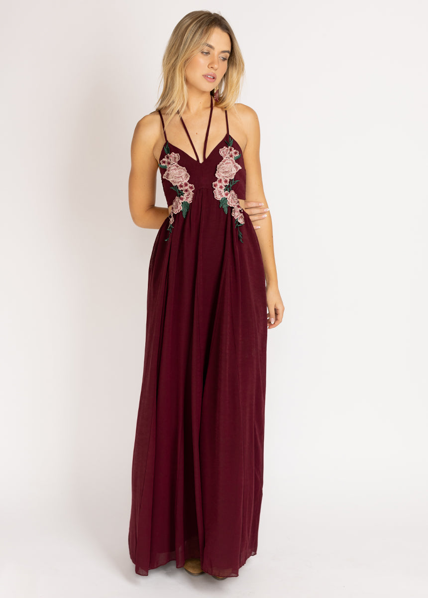 Mari Dress in Plum