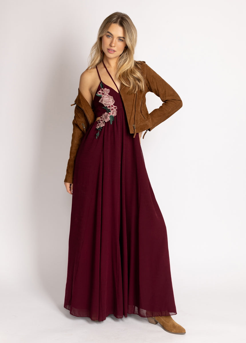 Mari Dress in Plum