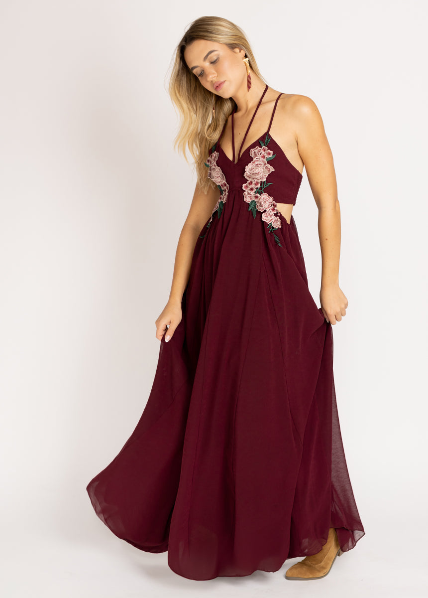 Mari Dress in Plum