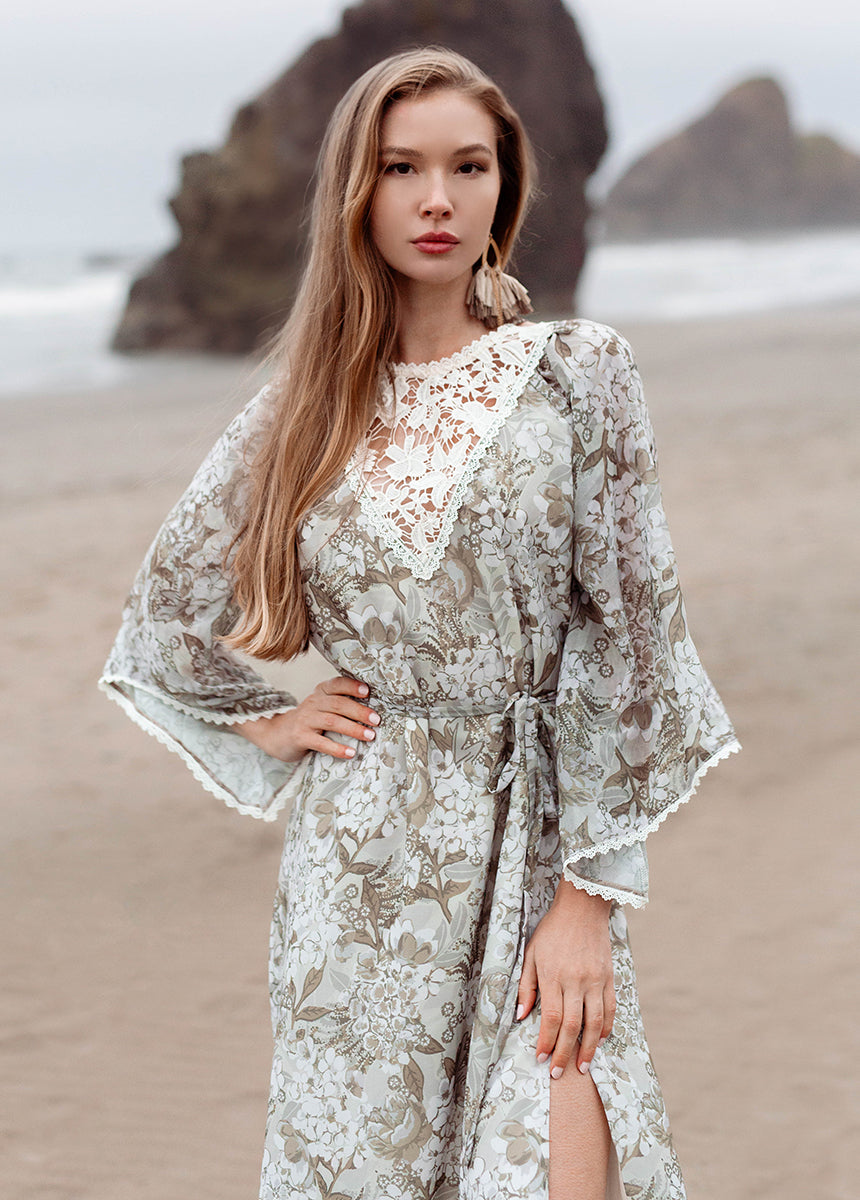 Sunni Dress in Neutral Hydrangea