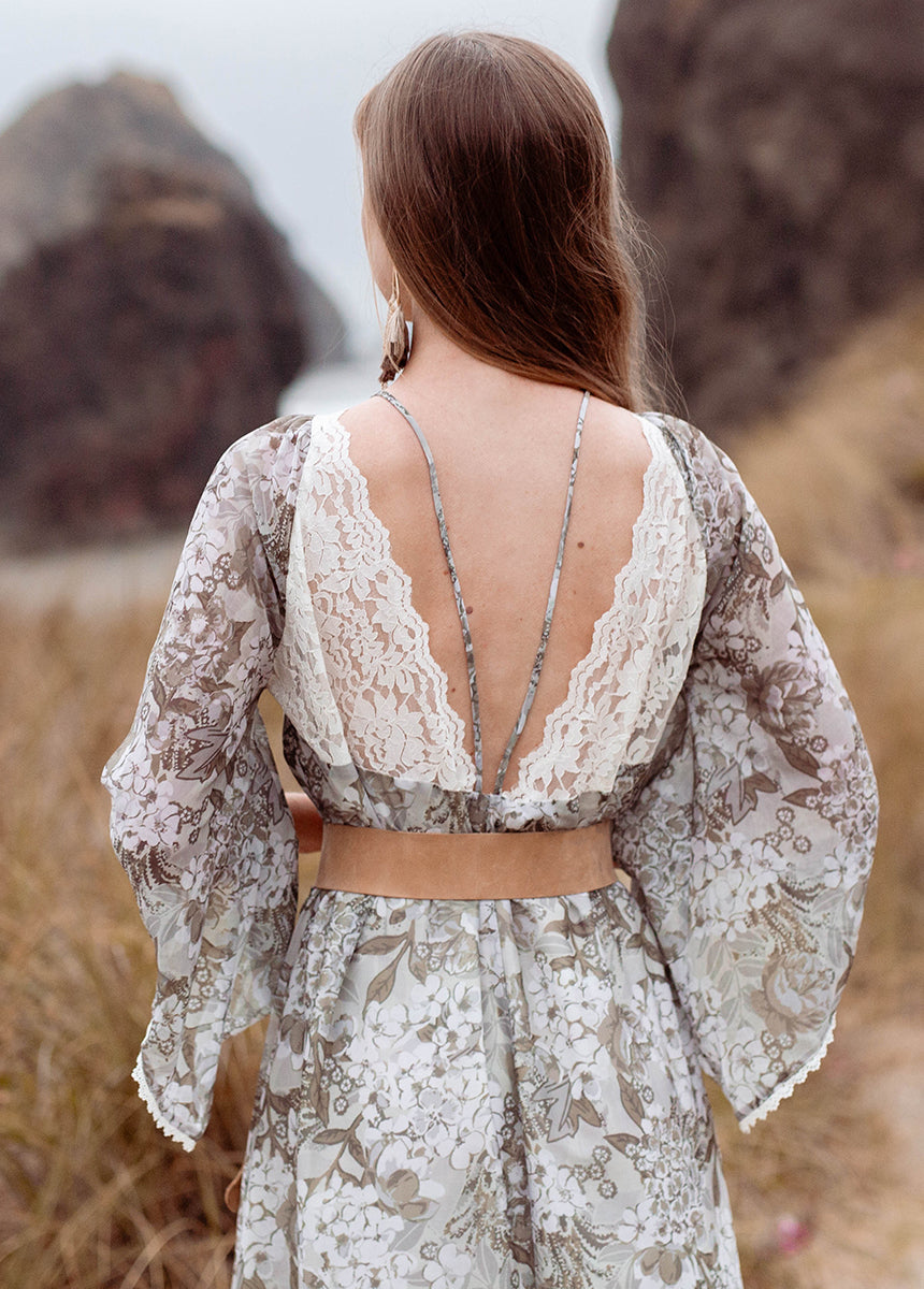 Sunni Dress in Neutral Hydrangea