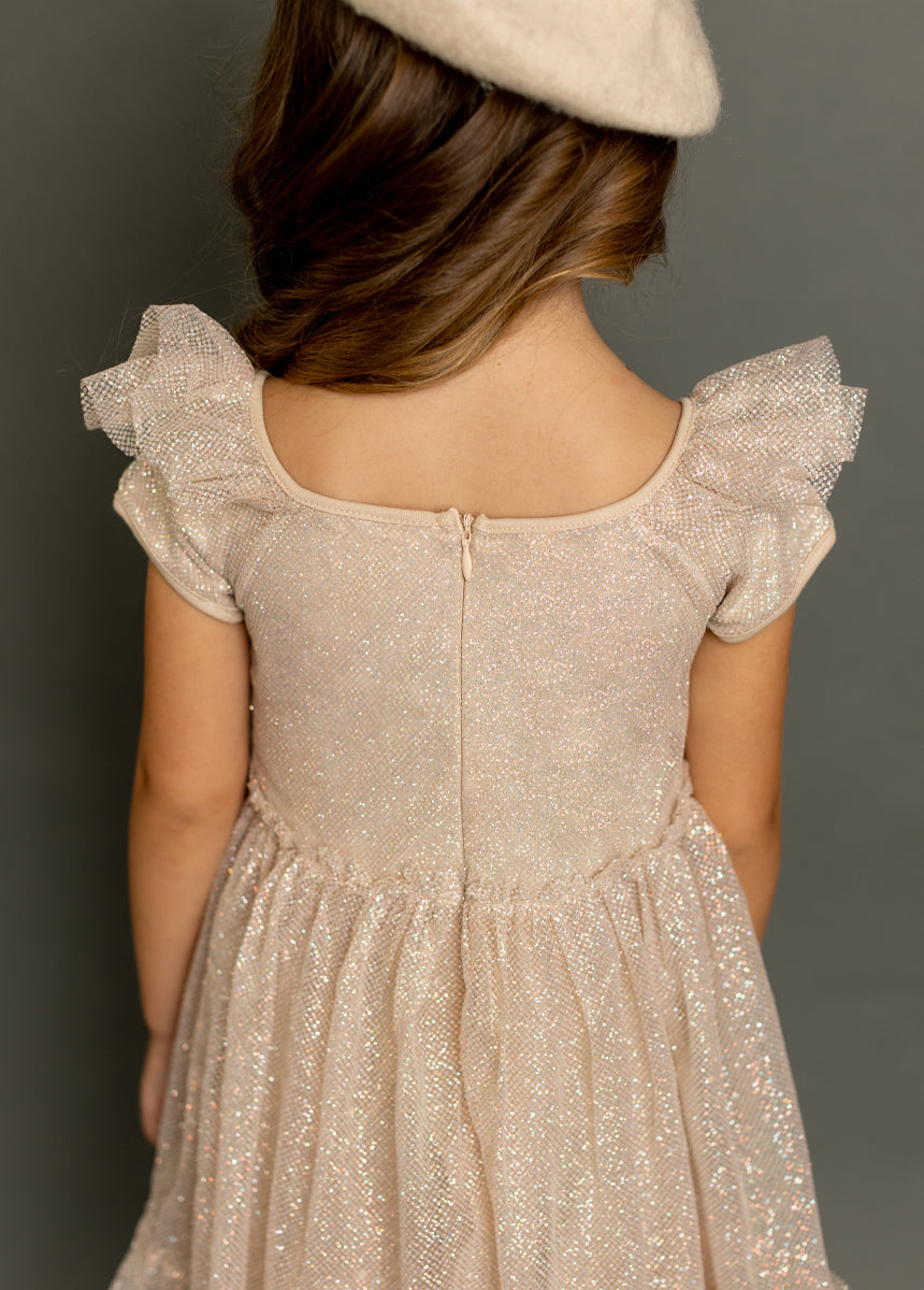 Andria Dress in Champagne