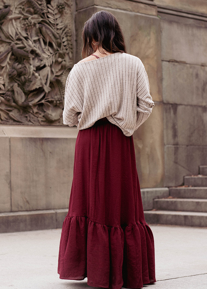 Annah Skirt in Wine