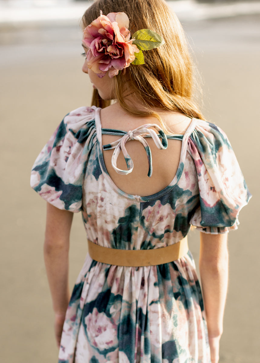 Arella Dress in Cool Watercolor