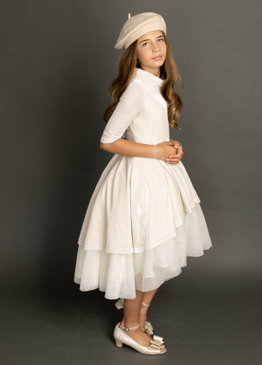 Audrah Petticoat Dress in Cream