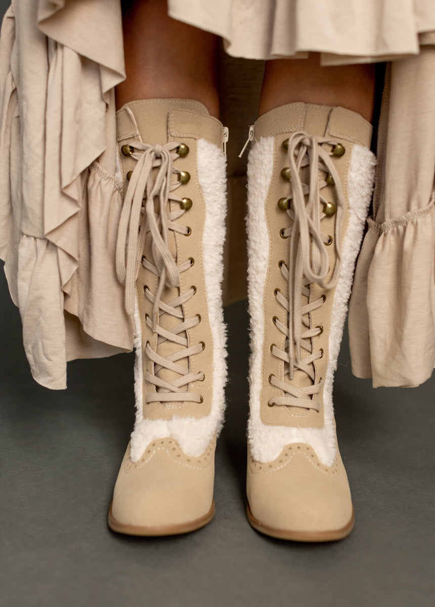 Keiko Tall Boots in Tan