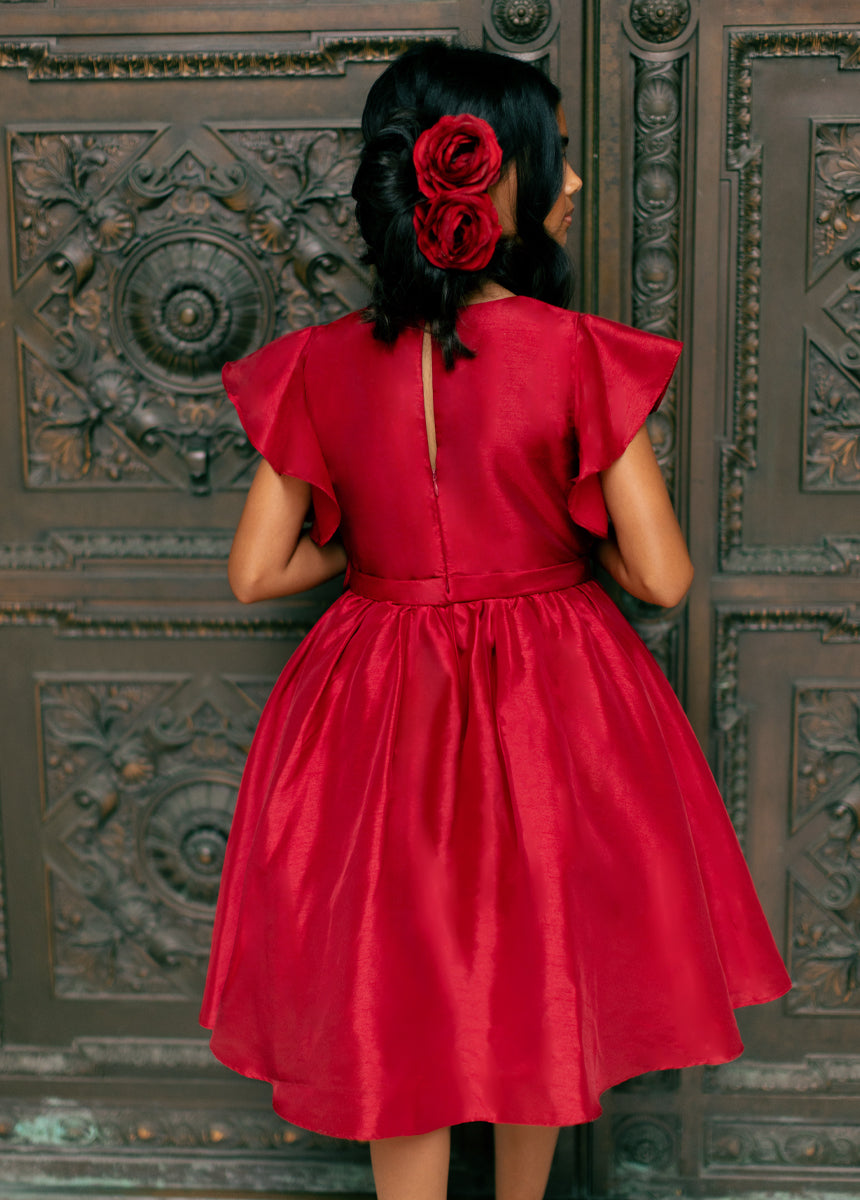 Camryn Dress in Scarlet