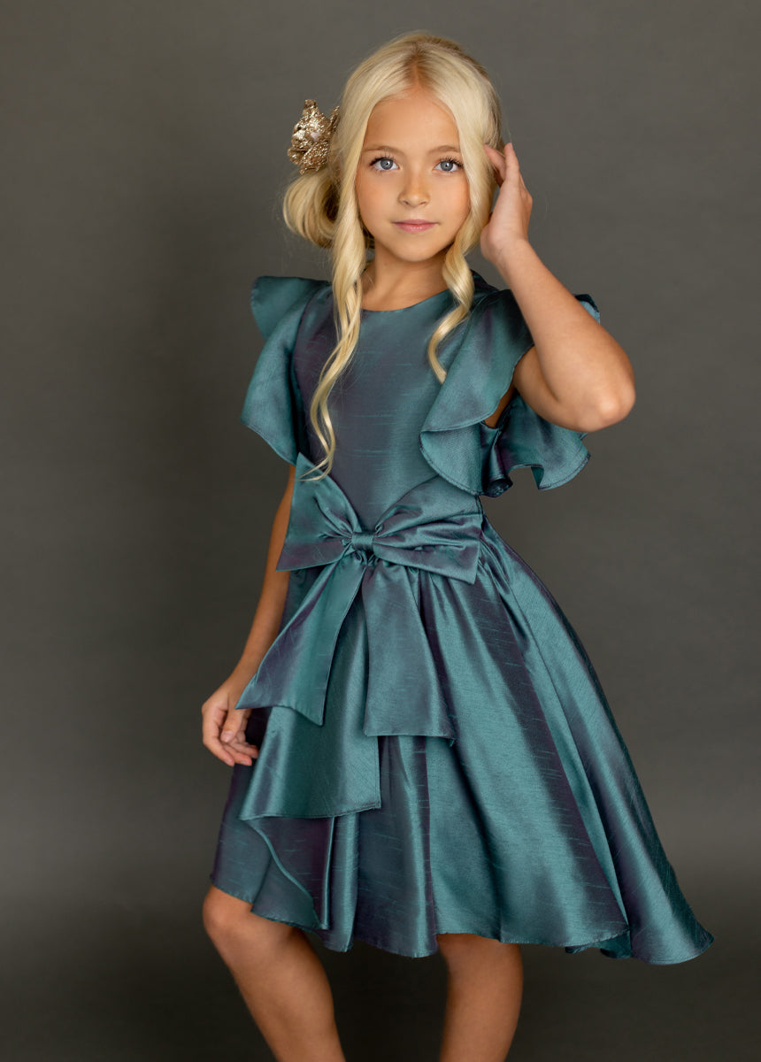 Camryn Dress in Deep Teal