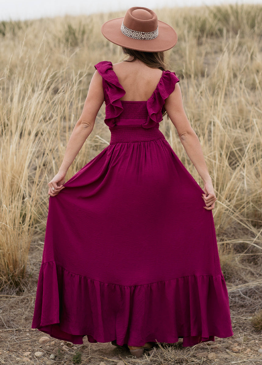 Dawn Dress in Raspberry