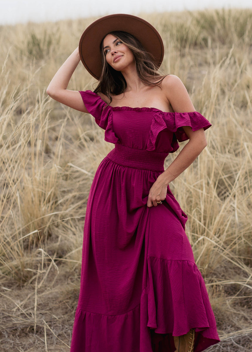 Dawn Dress in Raspberry