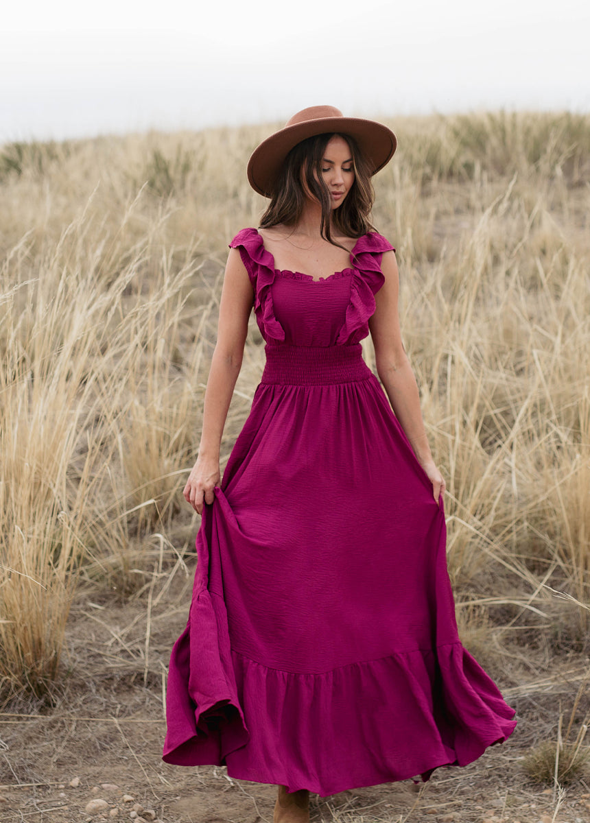 Dawn Dress in Raspberry