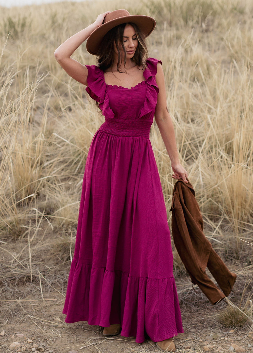 Dawn Dress in Raspberry