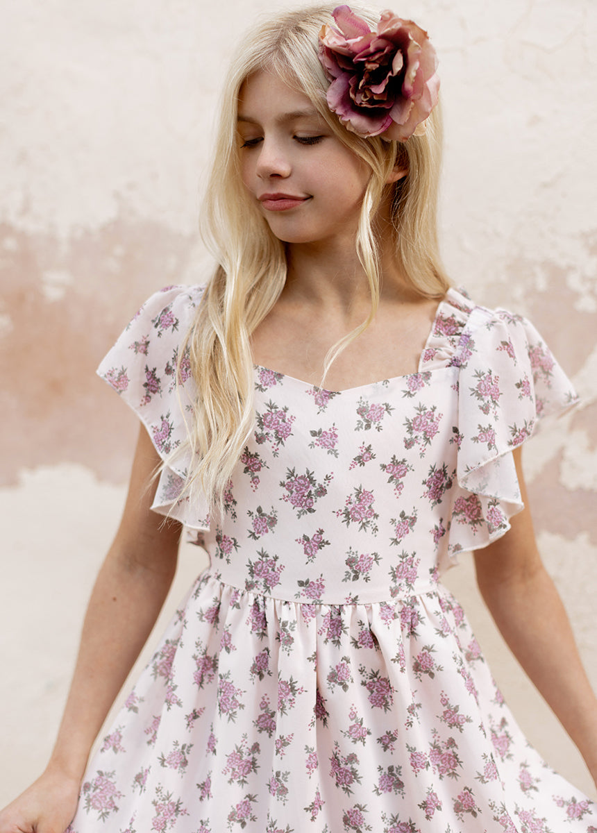 Dimia Dress in Lilac Ditsy Floral