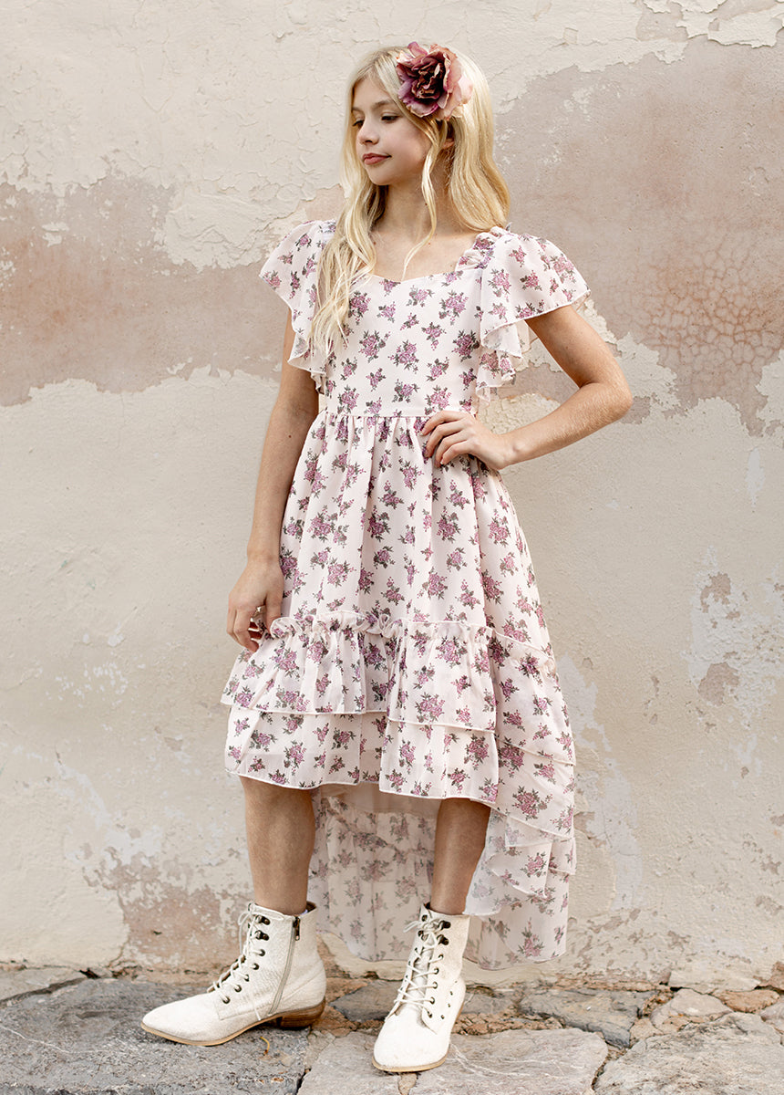 Dimia Dress in Lilac Ditsy Floral