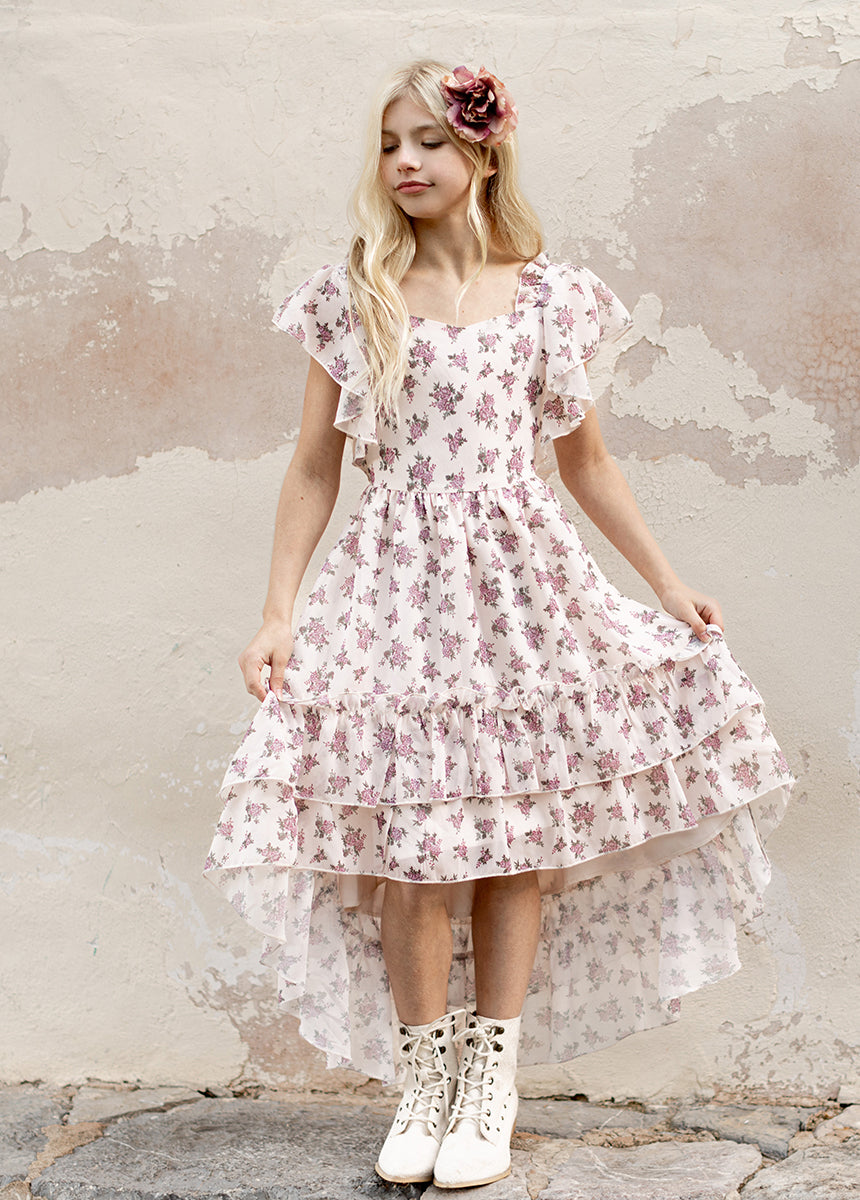 Dimia Dress in Lilac Ditsy Floral