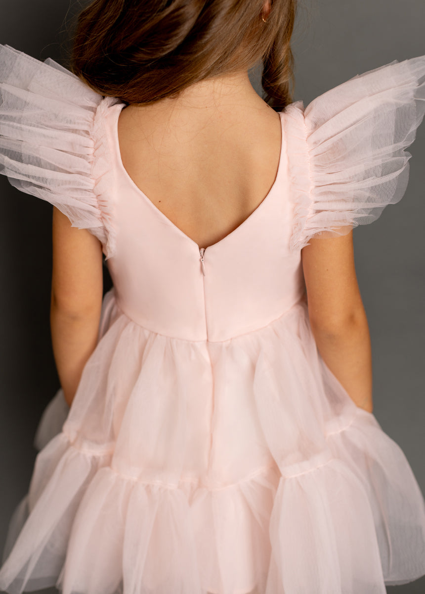 Elain Dress in Pale Pink