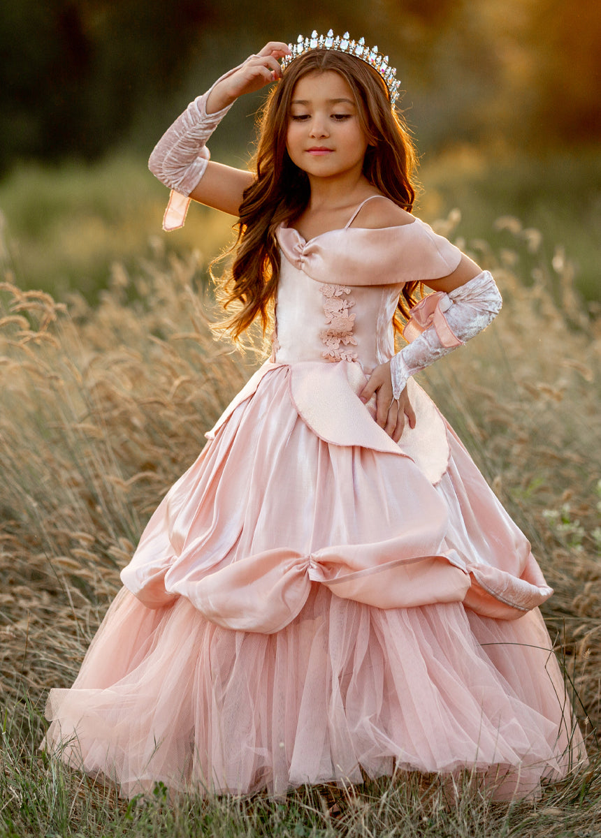 Pink Princess Puffy Ball Gown Prom Dresses – TANYA BRIDAL