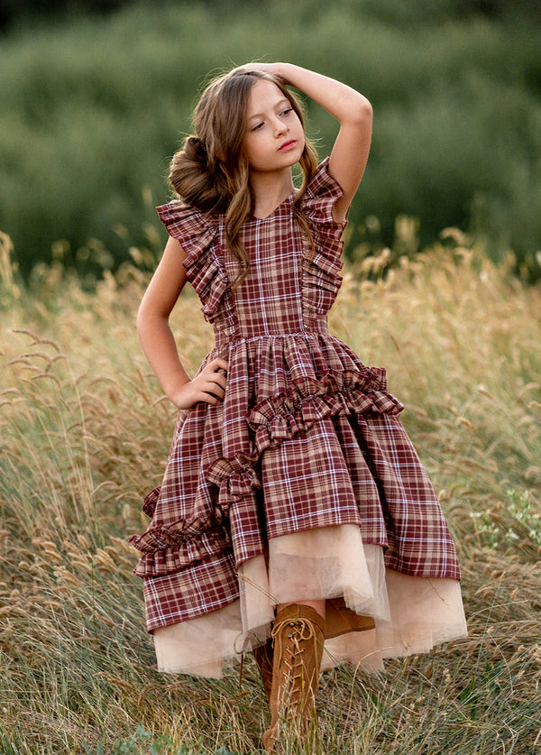 Joyfolie red 2025 plaid perri skirt