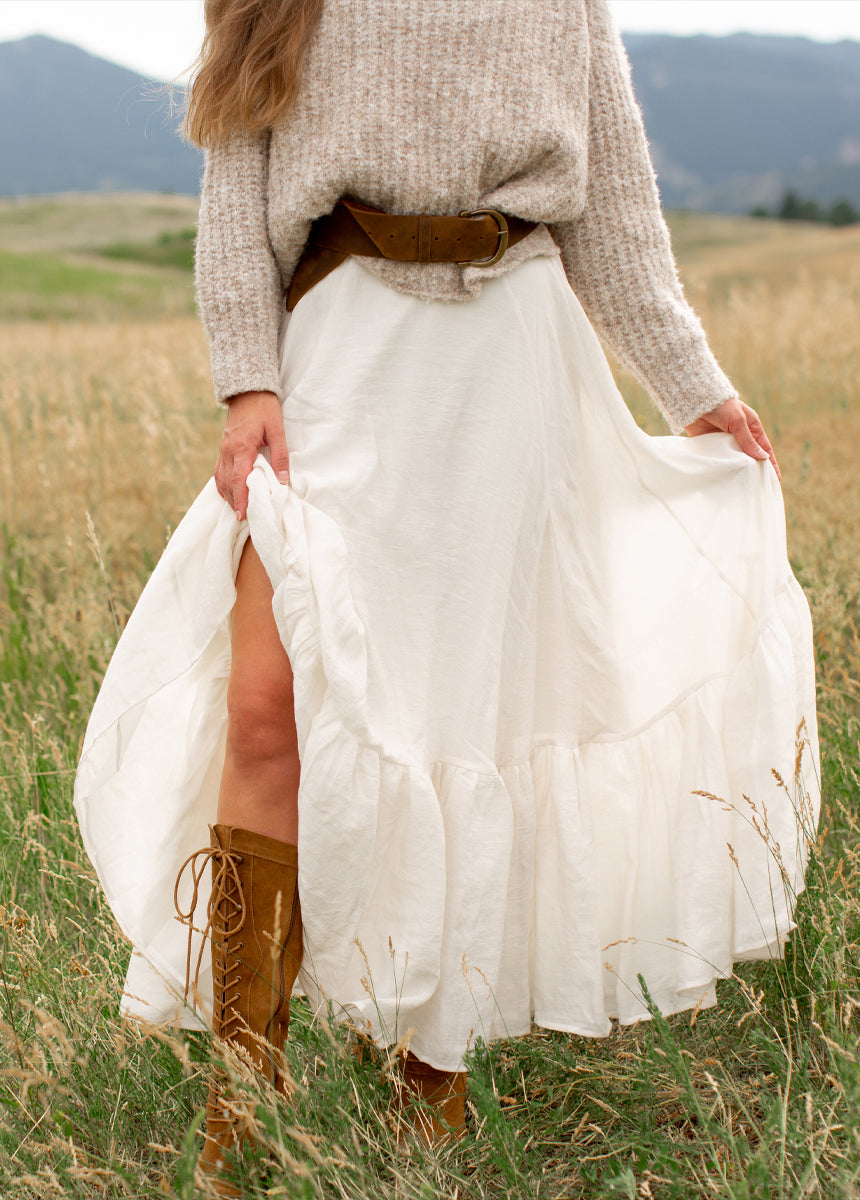 Annah Skirt in Cream