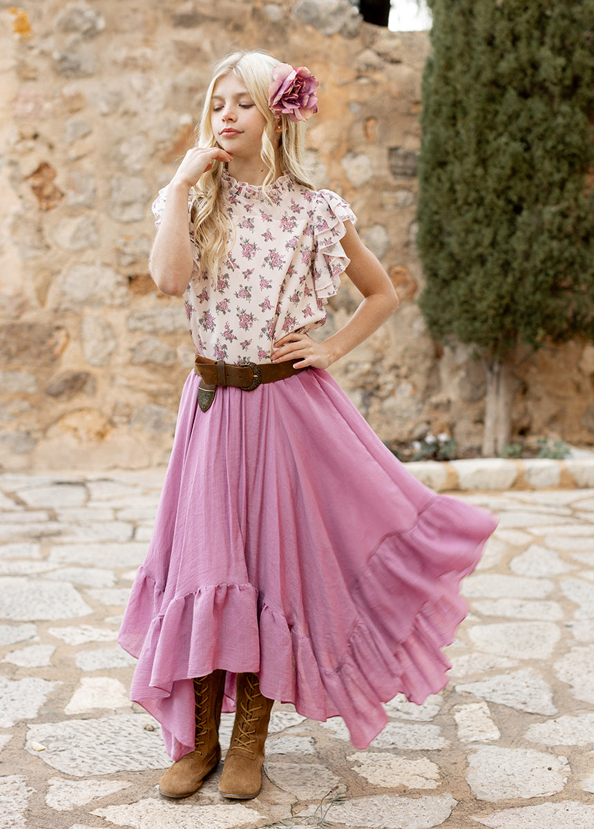 Poesie Skirt in Mauve