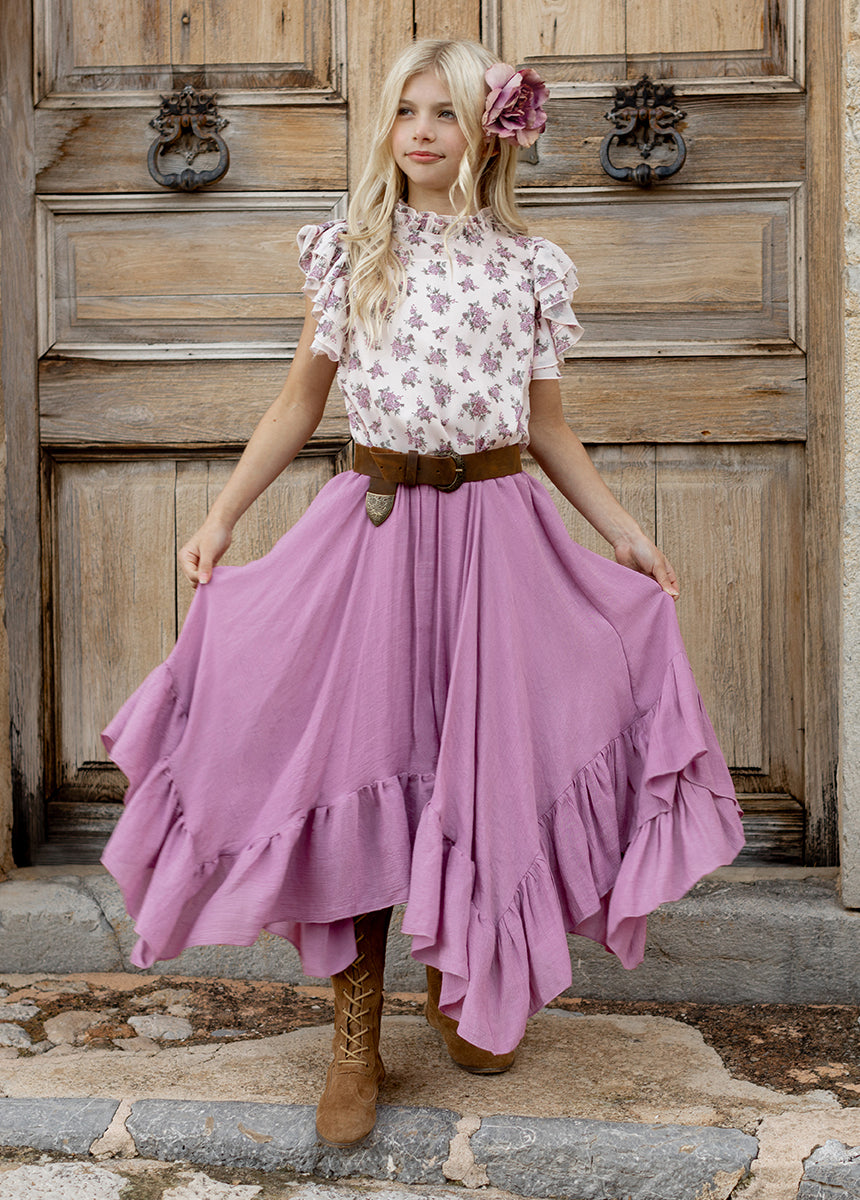 Poesie Skirt in Mauve