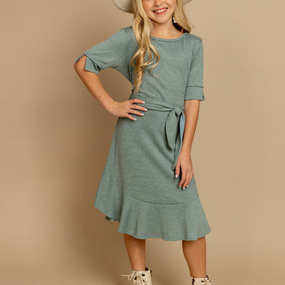 Jaliyah Dress in Island Sage