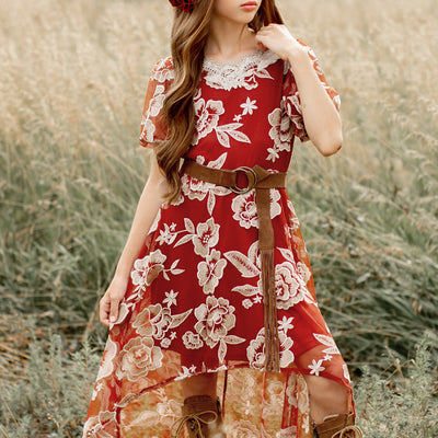 Verona Dress in Cinnamon