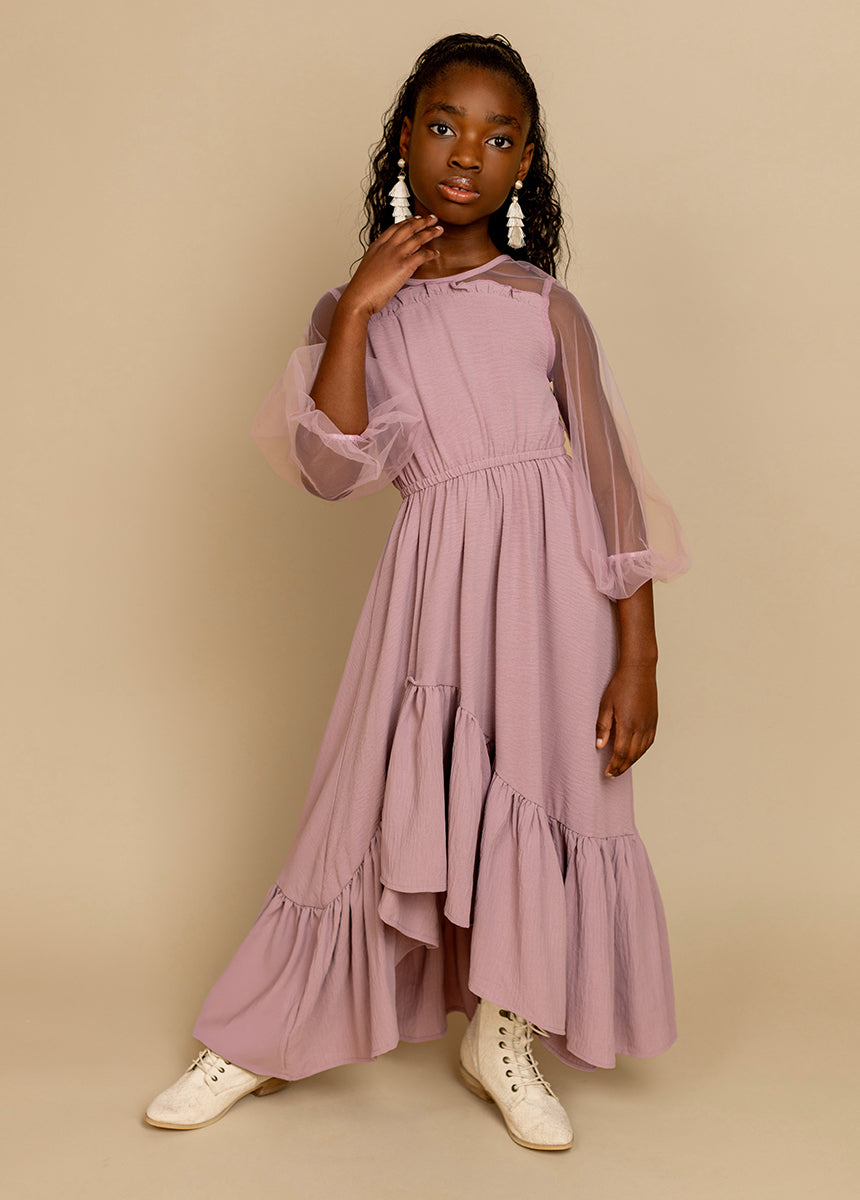 Jespyr Dress in Dusty Mauve