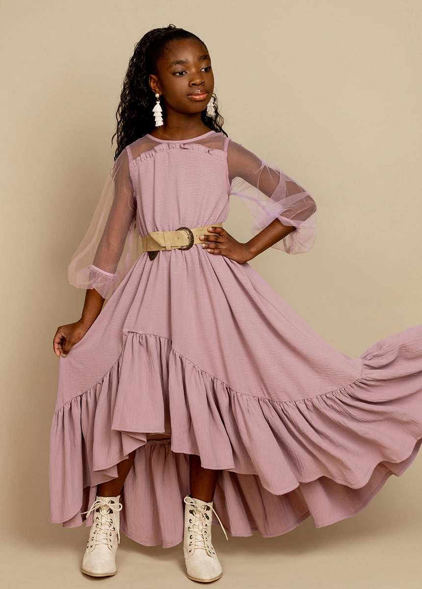 Jespyr Dress in Dusty Mauve