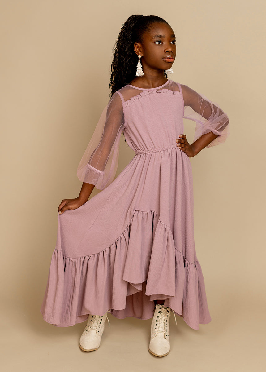 Jespyr Dress in Dusty Mauve