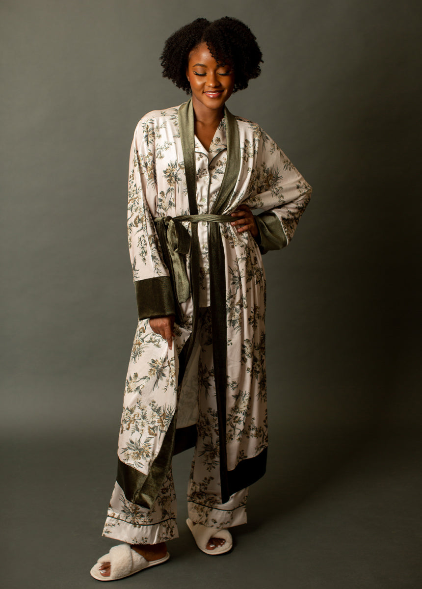 Buy Cream Foil Star Print Dressing Gown L, Dressing gowns