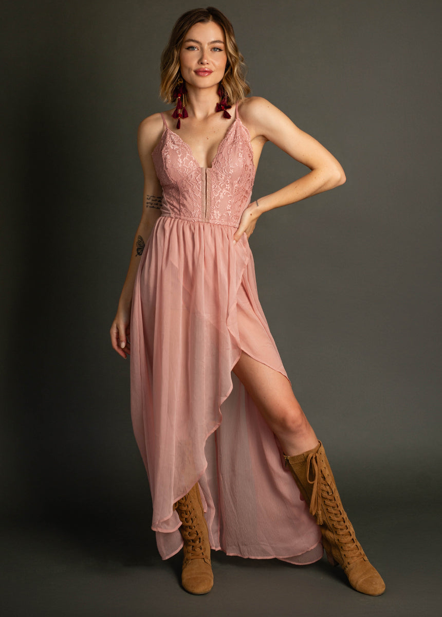 Katharina Dress in Nude Pink