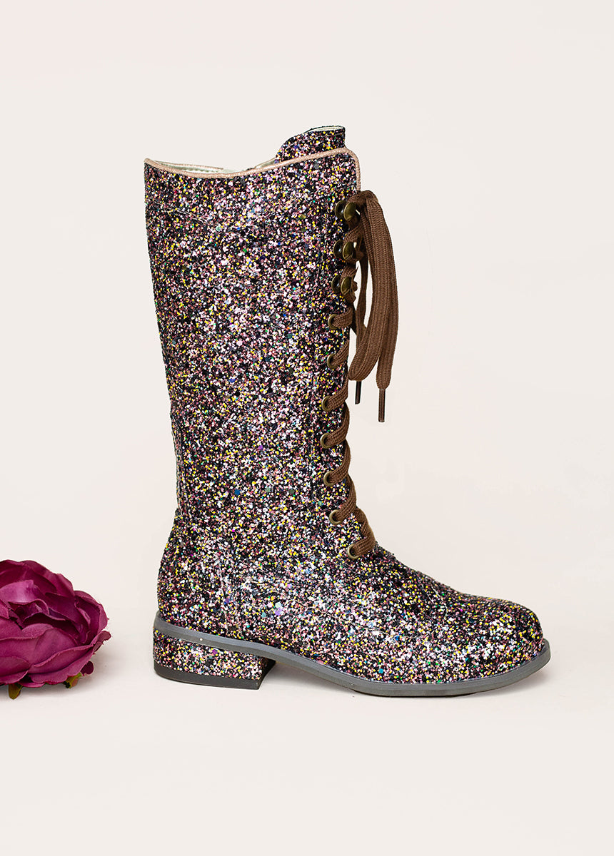 Keiko Tall Boots in Confetti Glitter