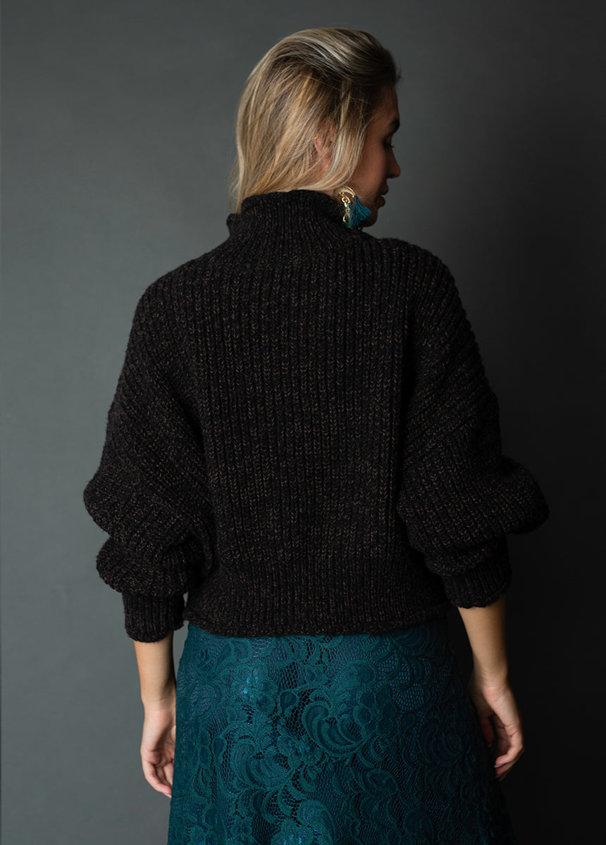 Kenzie Sweater in Heather Black