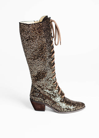 Bronze newest Glitter Midrise boots