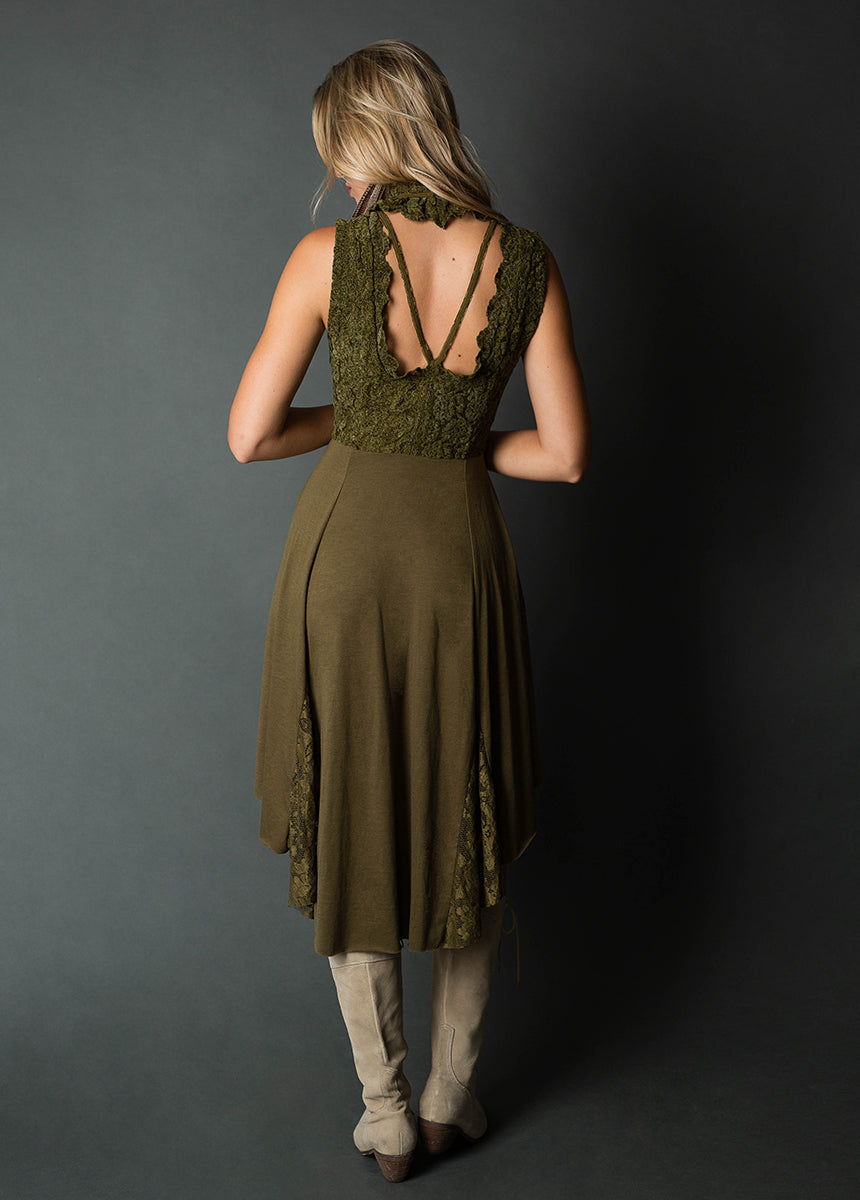 Layana Dress in Olive