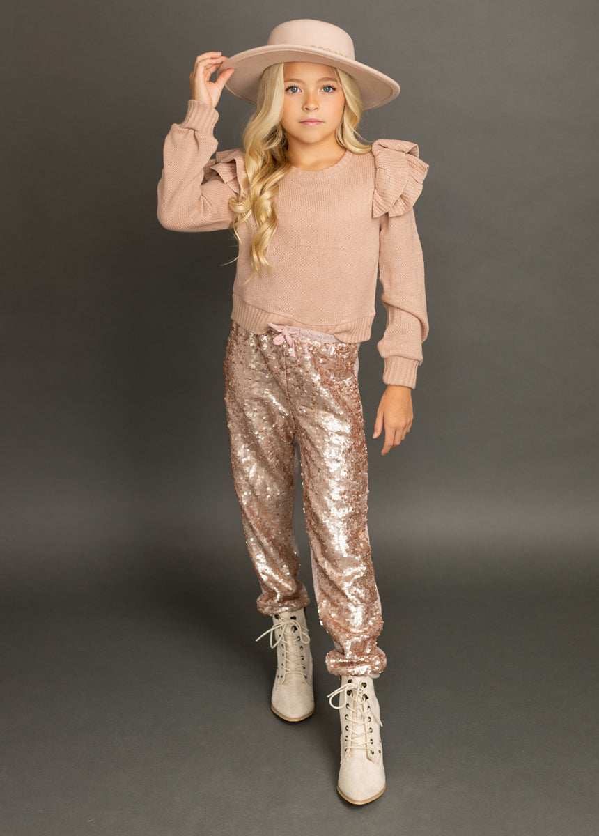 Libbie Pant in Rosegold