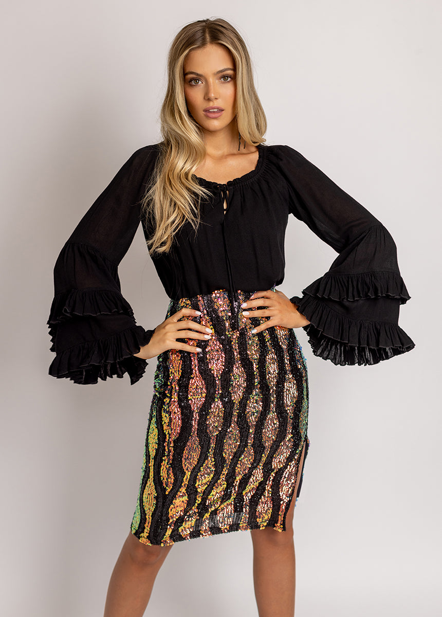 Lunah Skirt in Oil Slick