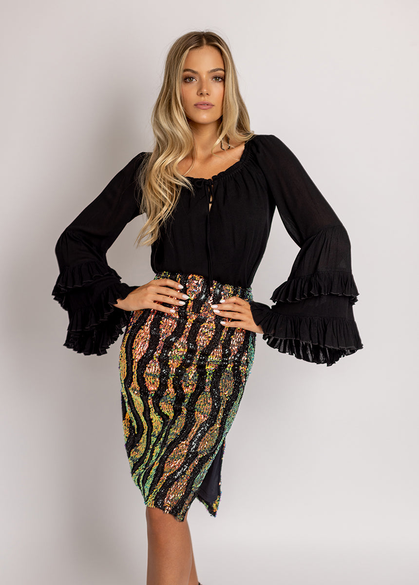 Lunah Skirt in Oil Slick