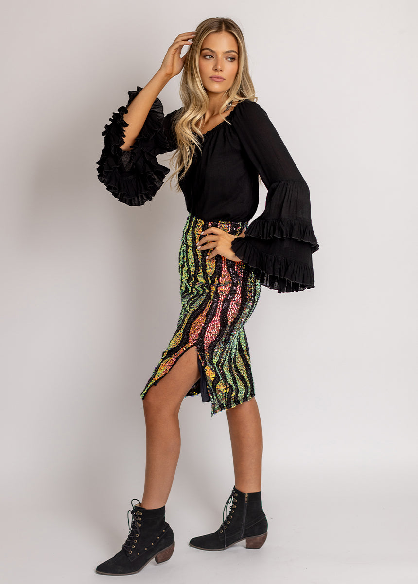 Lunah Skirt in Oil Slick