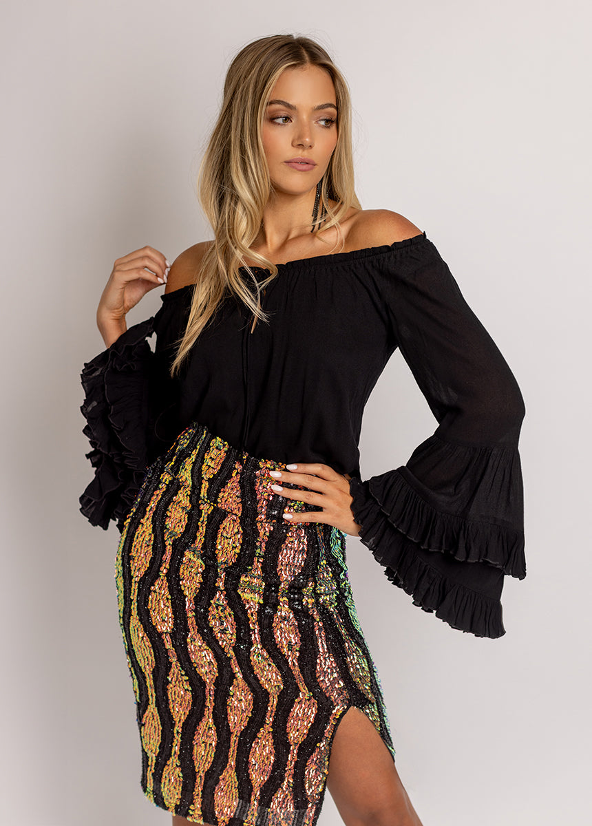 Lunah Skirt in Oil Slick