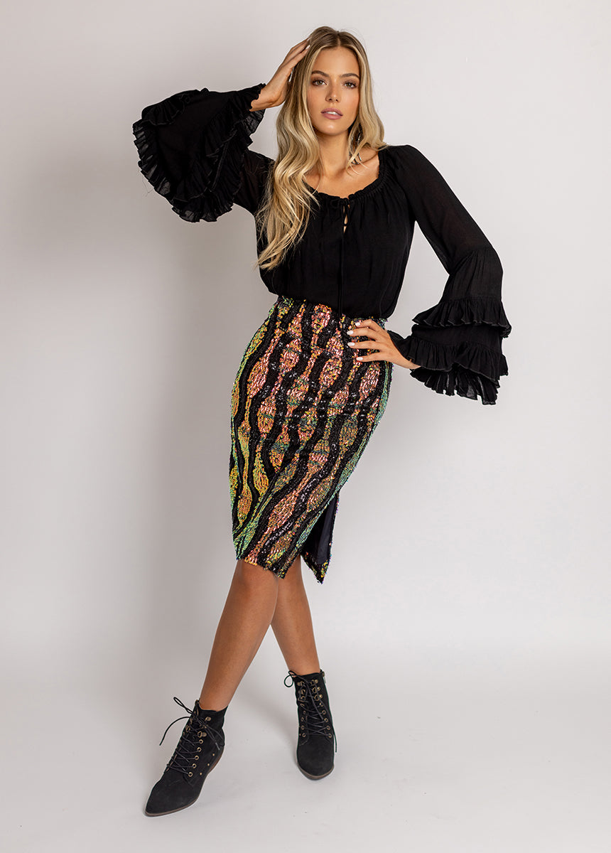 Lunah Skirt in Oil Slick