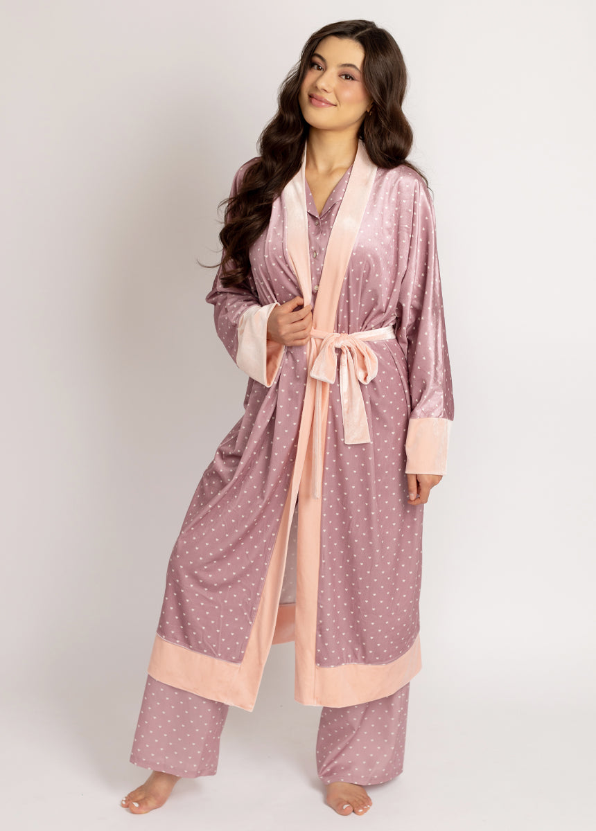 Kamila Robe in Ditsy Heart