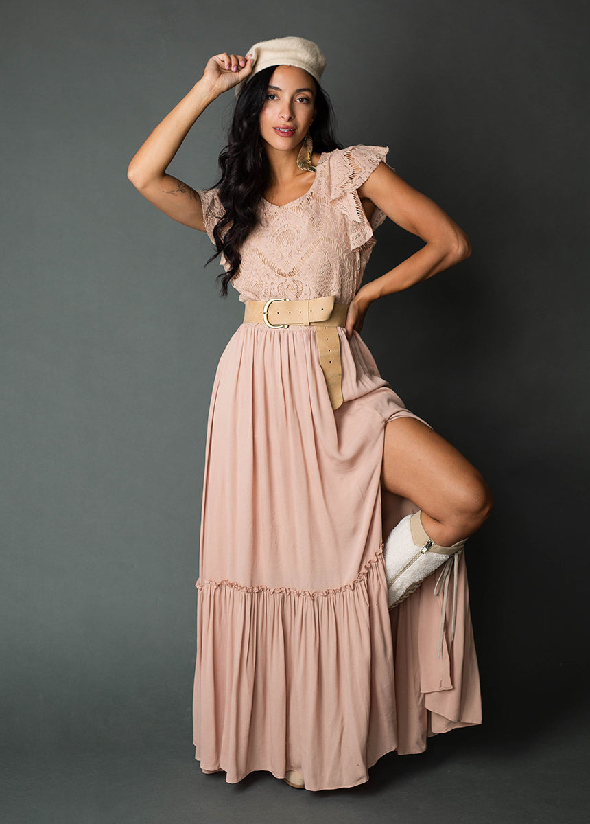 Macienne Dress in Blush